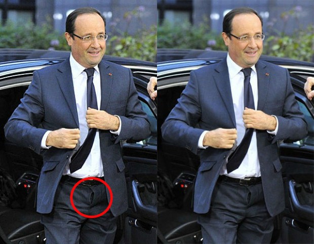 الرئيس الفرنسي.. سروالك محلول!!