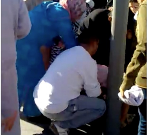 سلا.. سيدة تضع مولودها في محطة الترامواي (فيديو)
