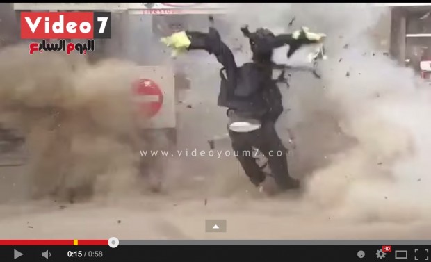 بالفيديو.. لحظة انفجار عبوة ناسفة في مصر