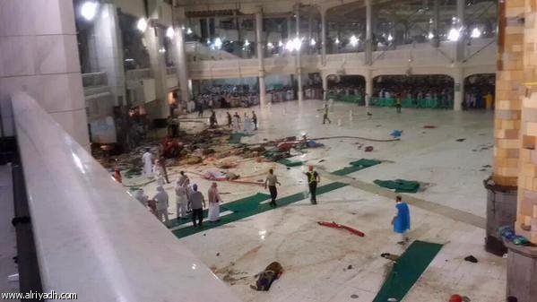 الدفاع المدني السعودي: 62 قتيلا و30 جريحا في حادث سقوط رافعة في مكة
