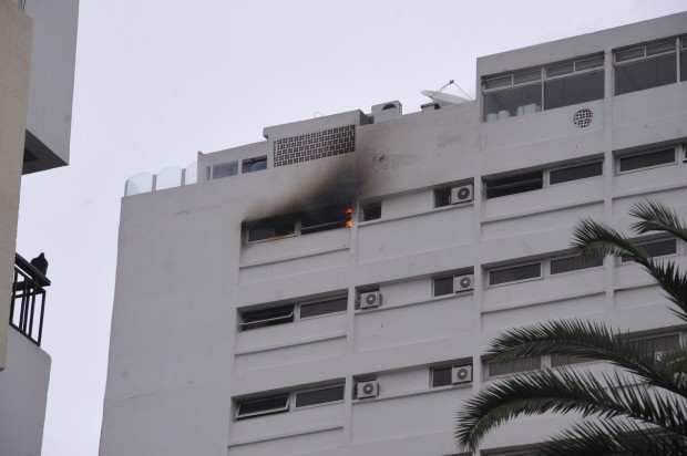 كازا.. حريق في الطابق الـ17 لفندق (صور)