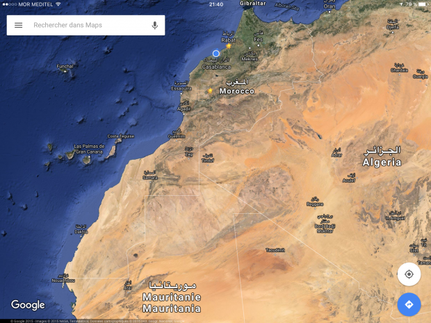 تزامنا مع ذكرى المسيرة.. غوغل تحذف الخط الذي يفصل الصحراء عن المغرب