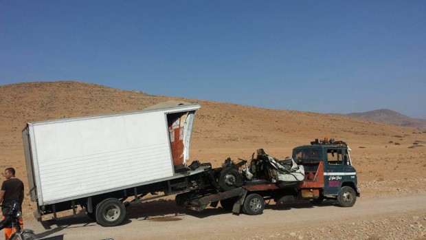 إقليم جرسيف.. قتيلان وجريحان بعد اصطدام بين حافلة وشاحنة (صور)