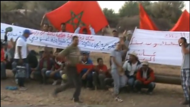 إقليم أزيلال.. مسيرة احتجاجية ضد العطش (فيديو)