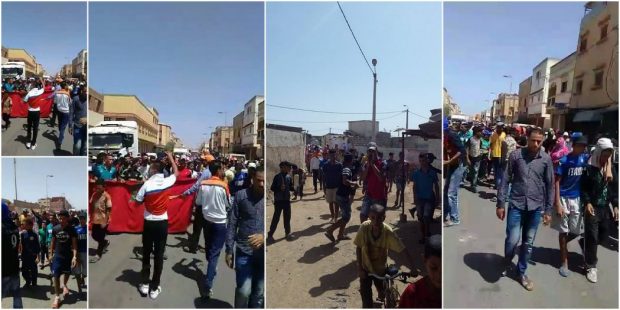 بالفيديو.. سكان قرية في سيدي بنور في مسيرة ضد العطش