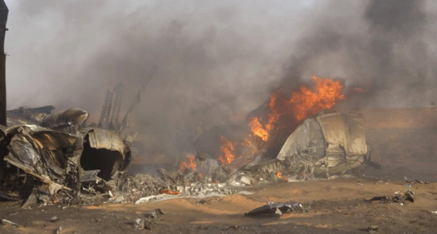 إثر تحطم طائرة عسكرية.. عشرات القتلى في الكونغو الديموقراطية