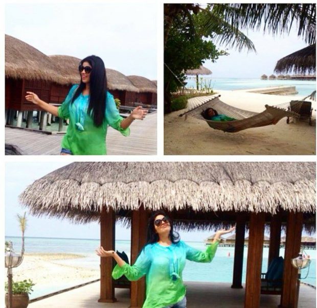 جزر المالديف.. الإعلامية هند بومشمر تواصل إجازتها (صور)
