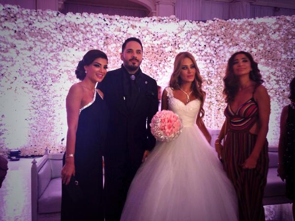 بالصور.. حفل زفاف رامي عياش وداليدا سعيد
