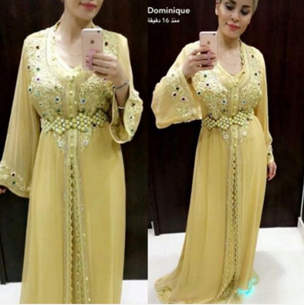 قالها الصورة.. اللبنانية دومينيك بالقفطان والسبرديلة