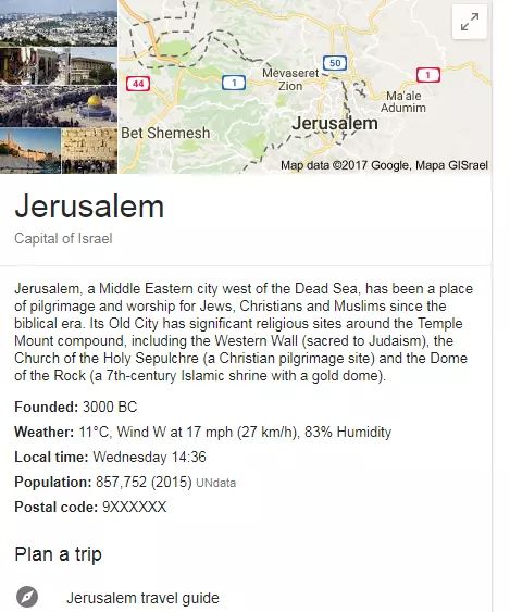 قدم القدس على أنها عاصمة إسرائيل.. غوغل سبق ترامب!