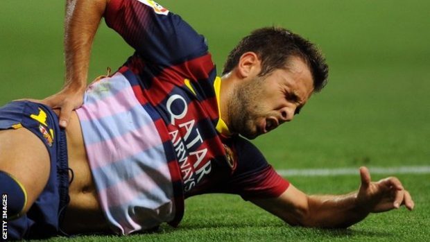 بسبب الإصابة.. ألبا يعقد حسابات برشلونة أمام سيلتا فيغو