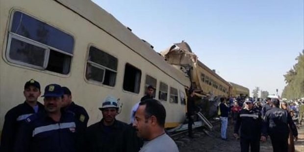 16 قتيلا ..حادث تصاد قطارين في مصر