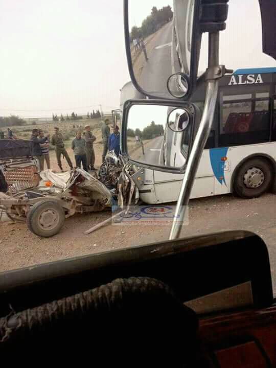 شتوكة آيت باها.. 9 قتلى و6 جرحى في اصطدام شاحنة بحافلة