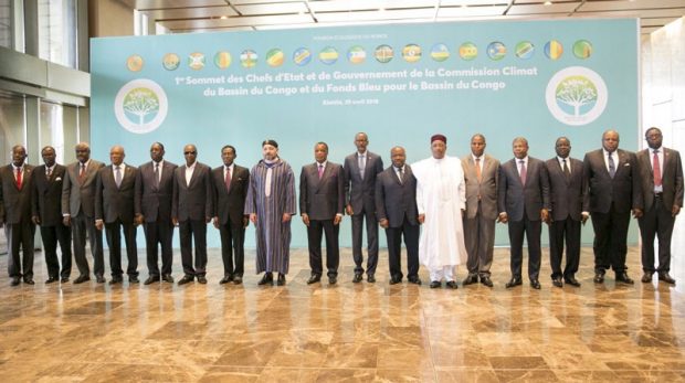صورة للذكرى.. من القمة الأولى لقادة دول ورؤساء حكومات لجنة المناخ والصندوق الأزرق لحوض الكونغو
