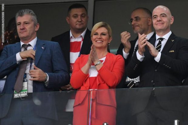 رئيسة كرواتيا: أنتظر مباراة النهاية بفارغ الصبر وسأحضر في الملعب