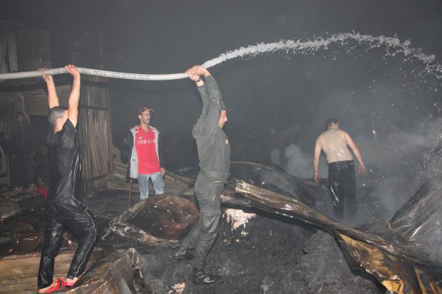 بالصور من كازا.. النيران تلتهم سوق المسيرة