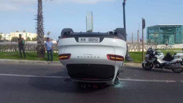 بالصور من طنجة.. إصابة مغربيتين وسعودي في حادثة سير