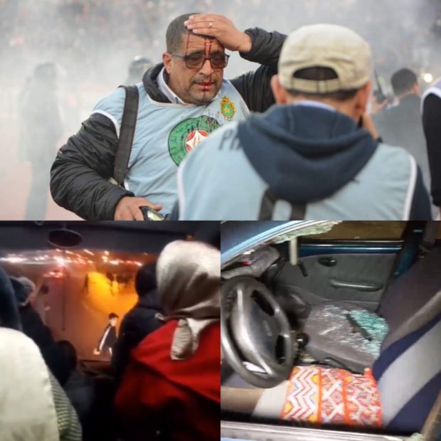 شغب الكلاسيكو.. إصابة مصور صحافي وقطع الطريق على الحافلات والسيارات في لوطوروت (صور وفيديوهات)