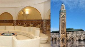 بدات بالتعقيم والتحاليل.. حمامات مسجد الحسن الثاني مفتوحة للعموم