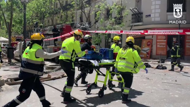 إسبانيا.. إصابة 17 شخصا على الأقل في انفجار مبنى في مدريد (فيديو)