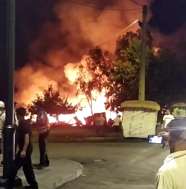 القنيطرة.. حريق كبير في جوطية بن عباد (فيديو)