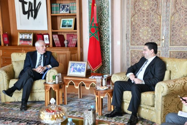 لبحث سبل التعاون المغربي الأوروبي.. بوريطة يلتقي الممثل السامي للشؤون الخارجية الأوروبية (صور)