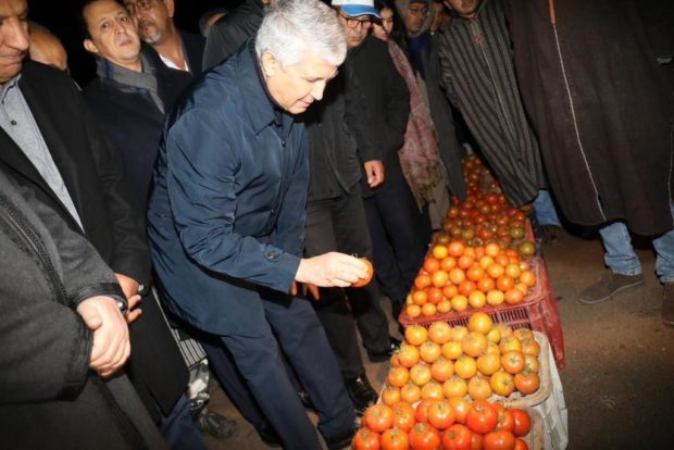 وقف عليهم مع الفجر.. وزير الفلاحة يراقب الأسعار في أحد أكبر أسواق الجملة بالمغرب (صور)