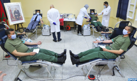 زلزال الحوز.. القوات المسلحة الملكية تنخرط في حملة التبرع بالدم