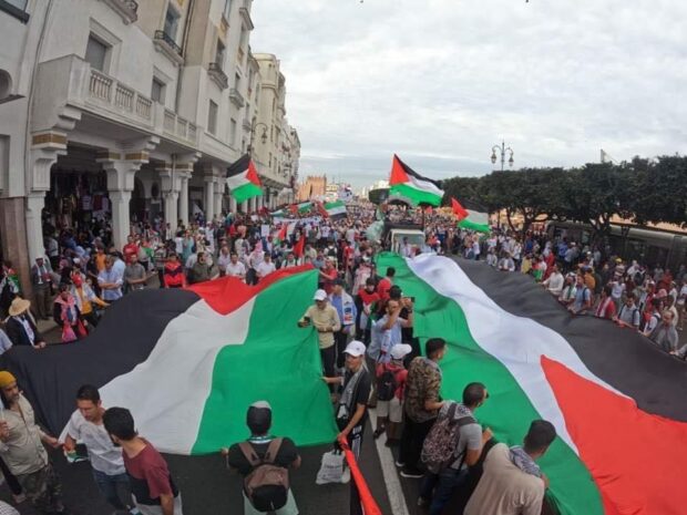 الرباط.. مسيرة حاشدة تضامنا مع فلسطين (صور)