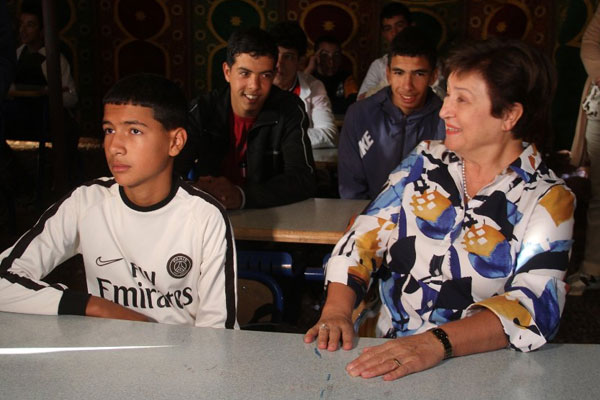 كريستالينا جورجيفا: معجبون بما قام به المغرب في مجال التعليم في أقل من شهر بعد الزلزال