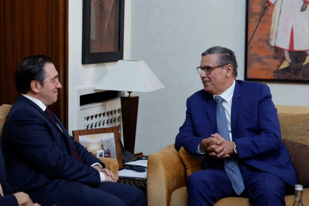 العلاقات المغربية الإسبانية.. رئيس الحكومة يستقبل ألباريس (صور)