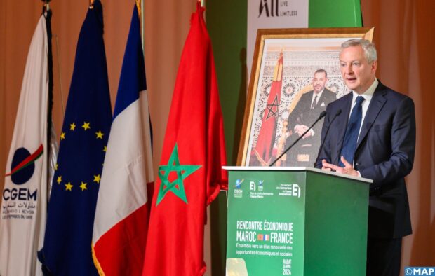 وزير الاقتصاد الفرنسي: فرنسا اتخذت الخيار الاستراتيجي لتعزيز روابطها الاقتصادية مع المغرب